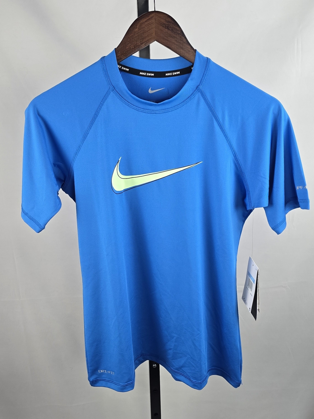 NWT Nike Swim Swoosh UV Women's Short-Sleeve Top Size Medium
